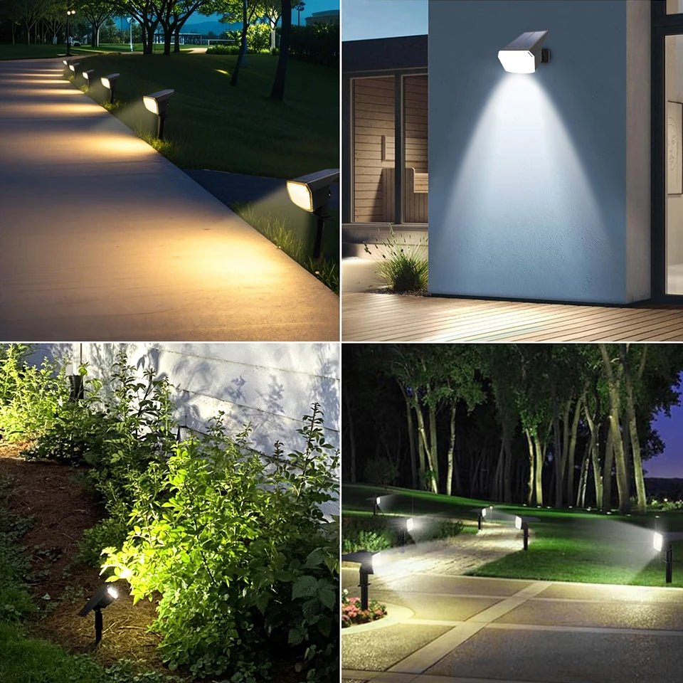 Solar Powered Flood Light - 59 LED Adjustable Brightness Outdoor Security Light, IP65 Waterproof 5