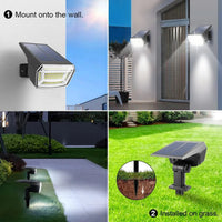 Solar Powered Flood Light - 59 LED Adjustable Brightness Outdoor Security Light, IP65 Waterproof 6