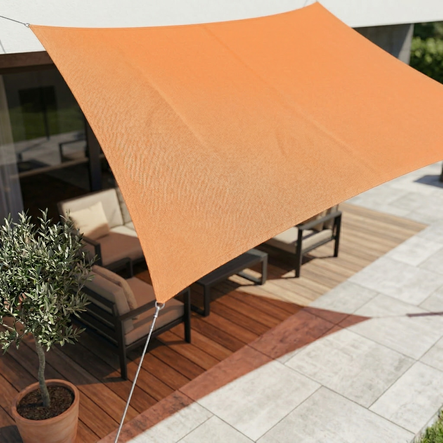 SKYSHIELD – Rechteckiges Sonnensegel für verbesserten Außenschutz und Schatten