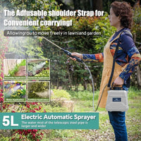 SprayMate Pro - 5L High Pressure Handheld Sprayer with USB Charging & Adjustable Nozzle 5