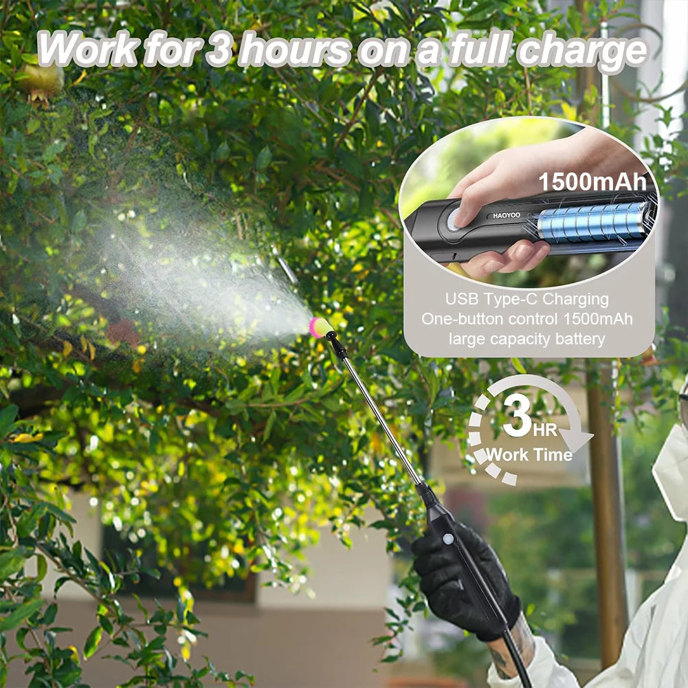 SprayMate Pro - 5L High Pressure Handheld Sprayer with USB Charging & Adjustable Nozzle 6
