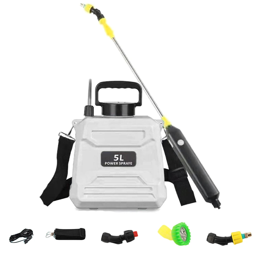 SprayMate Pro - 5L High Pressure Handheld Sprayer with USB Charging & Adjustable Nozzle 8