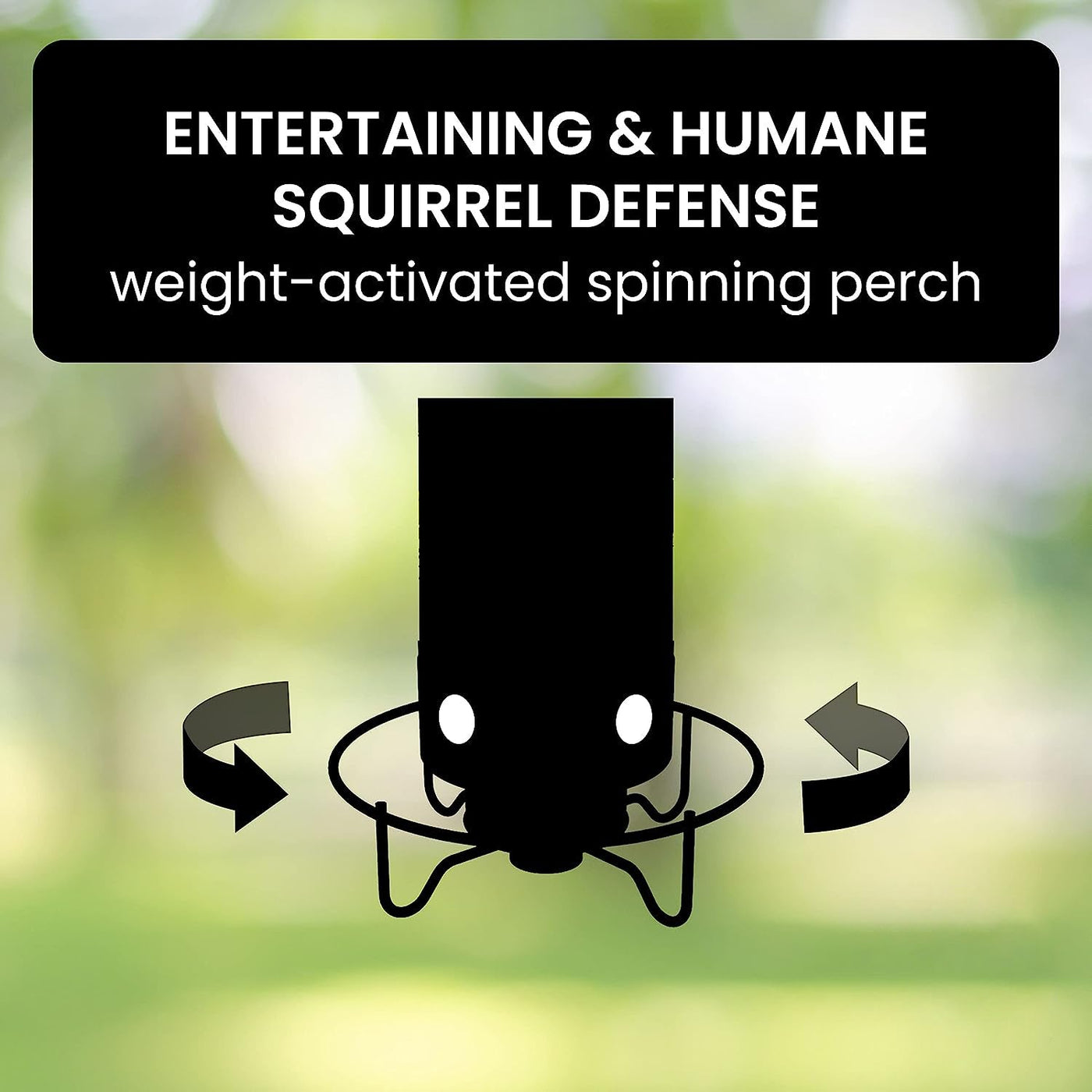 Squirrel Proof Bird Feeder - Weight-Activated Perch, Durable Metal Design, 5 lb Capacity 5