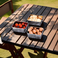 Stainless Steel 7-Piece Food Storage Containers Set - Leakproof & Stackable Meal Prep Solution 1