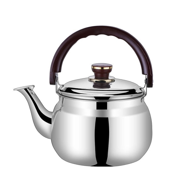 Stainless Steel Whistling Kettle - Induction-Ready Stove Top Tea Kettle with Ergonomic Handle 0