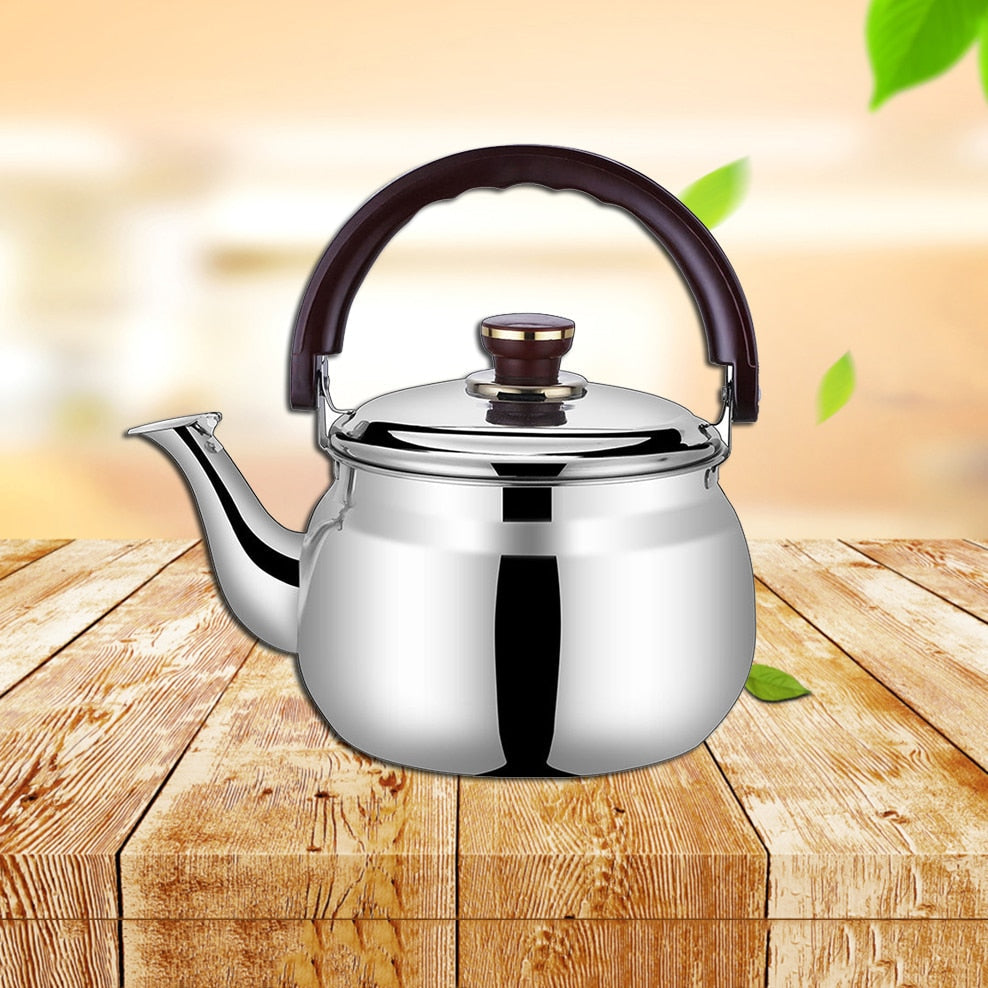 Stainless Steel Whistling Kettle - Induction-Ready Stove Top Tea Kettle with Ergonomic Handle 1