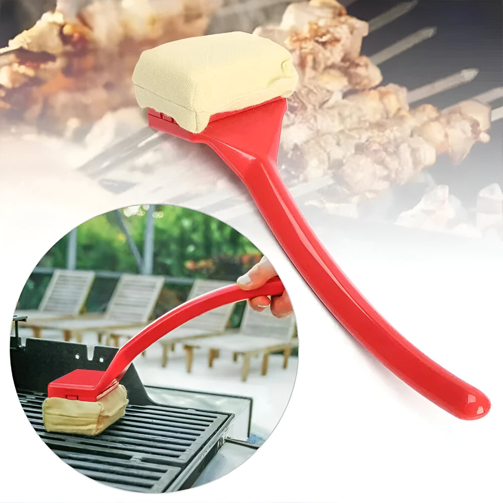 Steam Grill Cleaner Brush - Safe Non-Scratch BBQ Brush with Long Handle 1