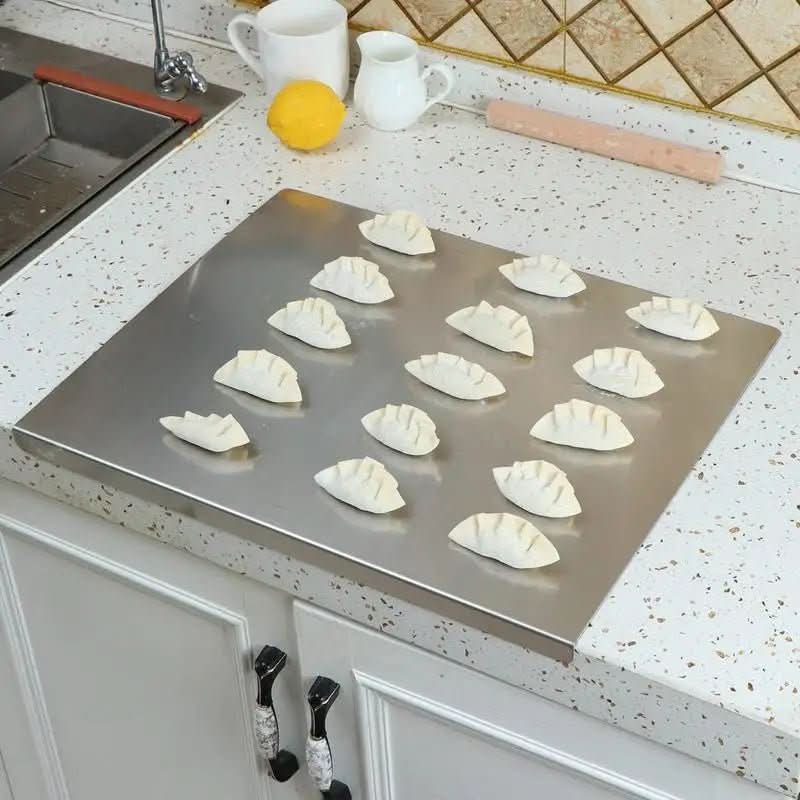 SteelCut Pro - Stainless Steel Cutting Board with Non-Slip Surface & Integrated Lip 2