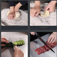 SteelCut Pro - Stainless Steel Cutting Board with Non-Slip Surface & Integrated Lip 4