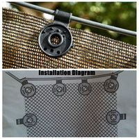 Sun Shade Fix Clamp Net Clip - Weather Resistant Fastening Solution for Secure Grip 2