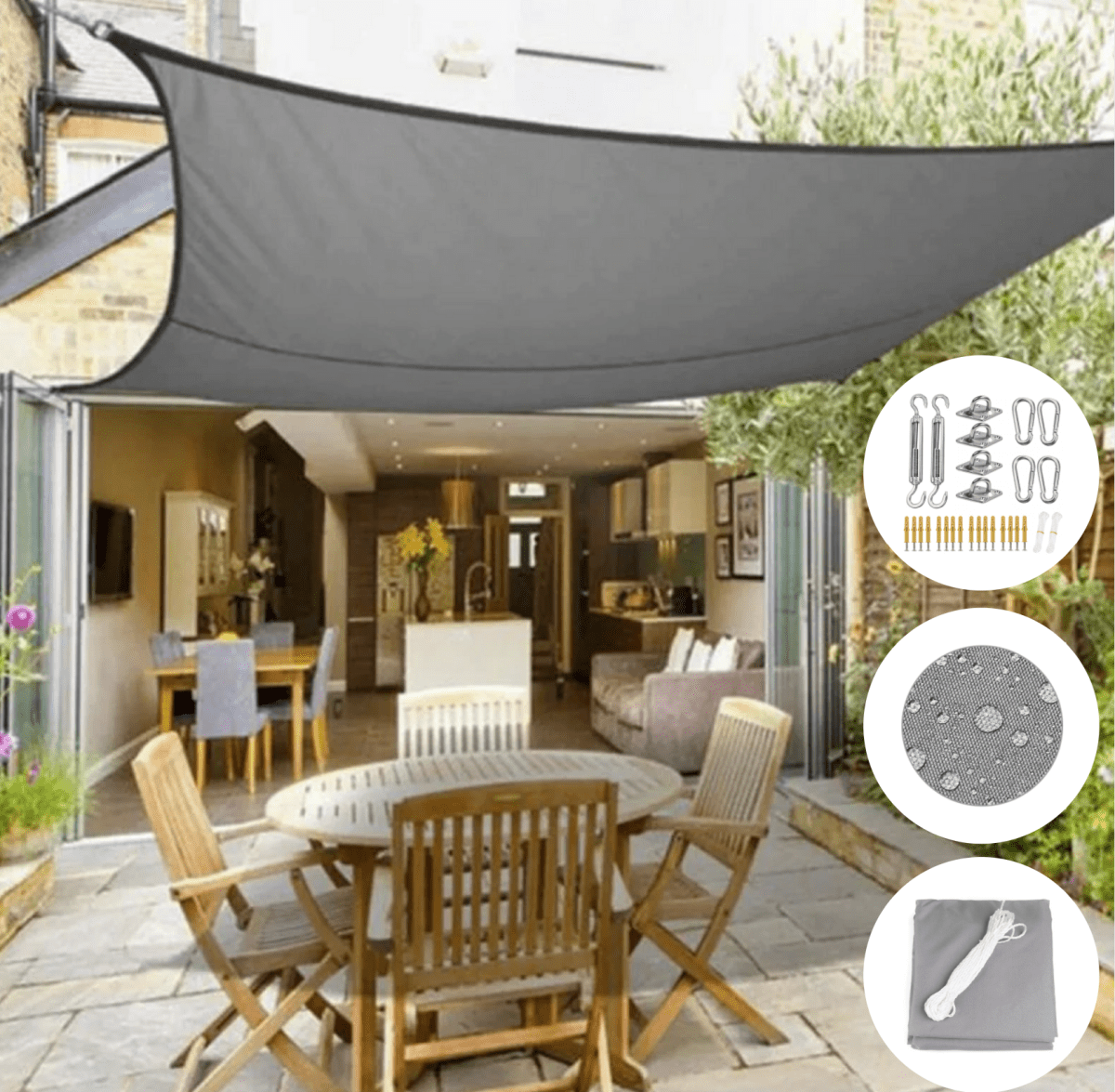 Sunshade Pro - Water-Repellent UV Protection Awning Canopy for Patio & Deck 1