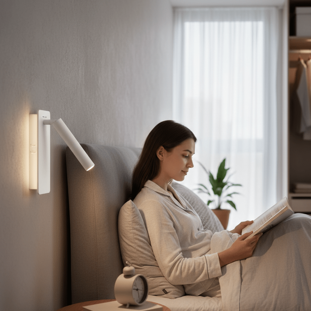 TWIRLLITE – Rotatable LED Lamp for Flexibly Adjustable Bed Lighting 1