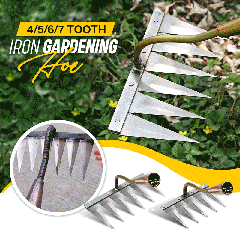 TerraRake - Durable Metal Garden Rake for Efficient Weeding and Soil Preparation 1