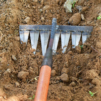TerraRake - Durable Metal Garden Rake for Efficient Weeding and Soil Preparation 4