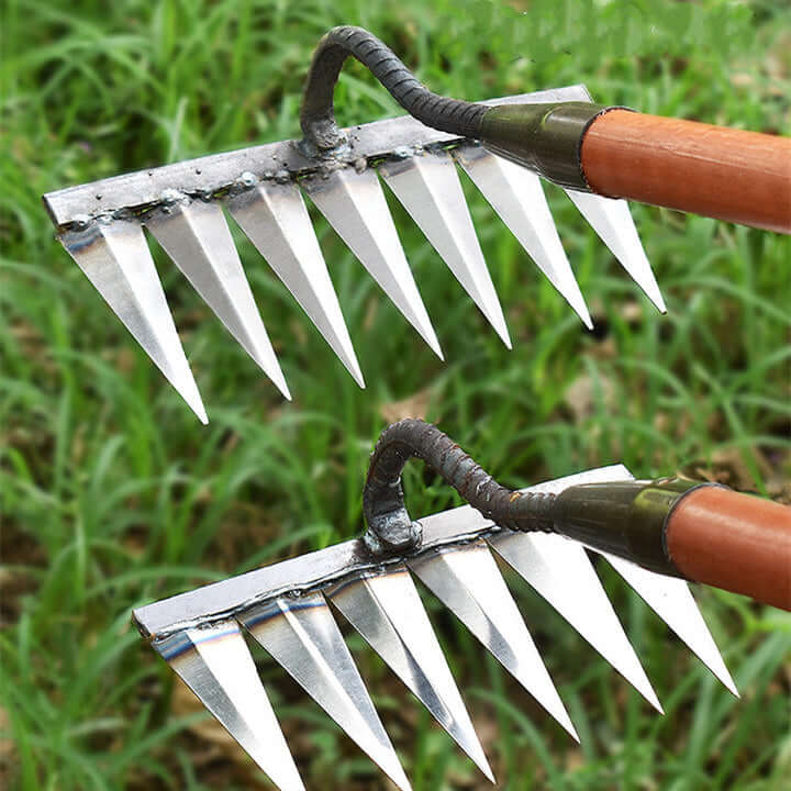 TerraRake - Durable Metal Garden Rake for Efficient Weeding and Soil Preparation 6
