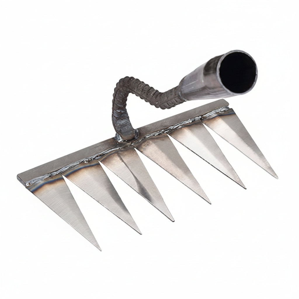 TerraRake - Durable Metal Garden Rake for Efficient Weeding and Soil Preparation 8