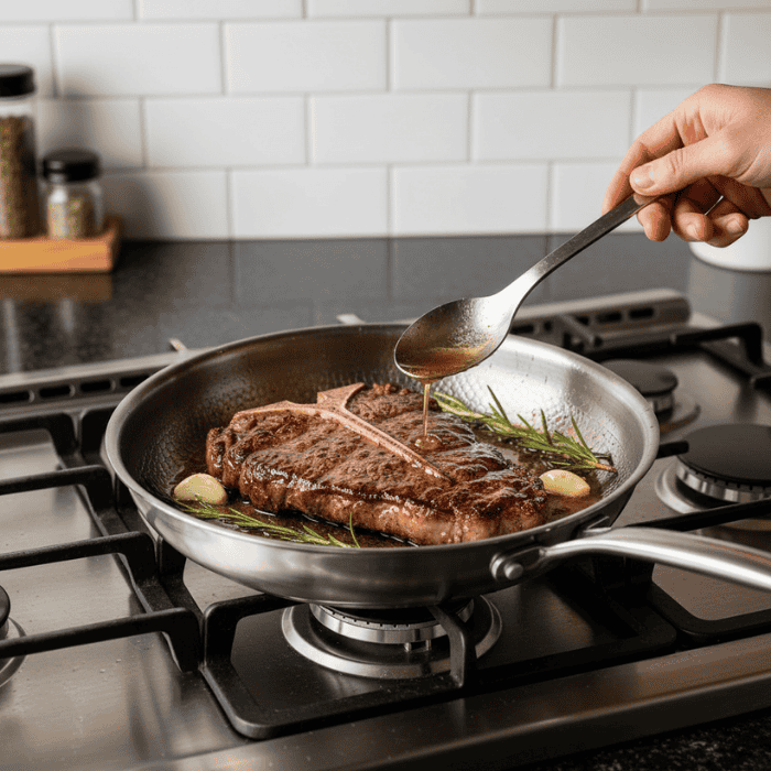 TitanForge - Non-Stick Frying Pan, Titanium Alloy, All Stove Types, Easy Clean 0