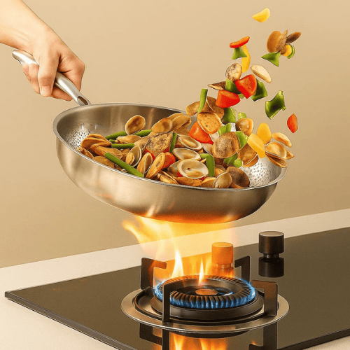 TitanForge - Non-Stick Frying Pan, Titanium Alloy, All Stove Types, Easy Clean 1