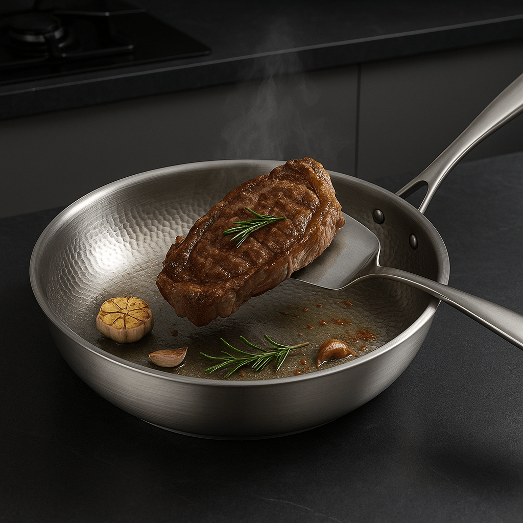 TitanForge - Non-Stick Frying Pan, Titanium Alloy, All Stove Types, Easy Clean 2