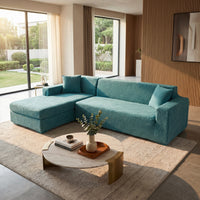 L Shaped Sofa Cover – Fitted Couch Protector | Sectional Slipcover | Pet Hair & Stain Guard | Corner Sofa Cover | Machine Washable