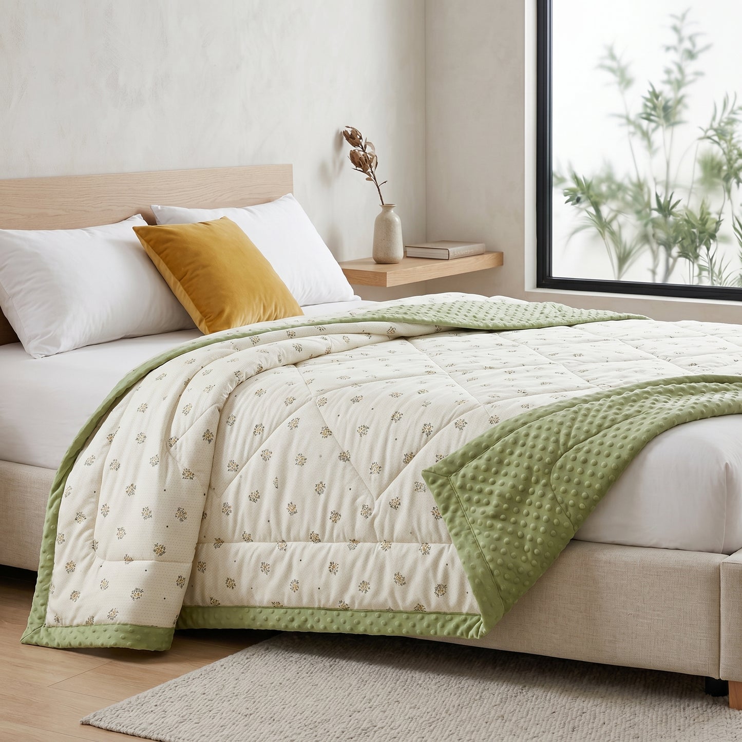 BLOOMCOOL – Floral Summer Quilt for Breathable Sleep
