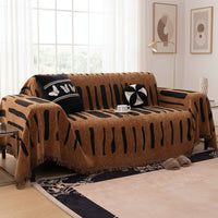 Tribal Geometric Chenille Sofa Cover - Durable Slipcover for Sofas & Couch 1