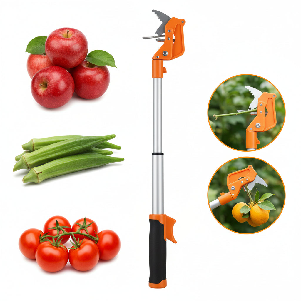 TrimReach - Telescopic Hedge Trimmer for Safe and Easy Cutting 1