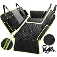 Ultimate 6-in-1 Dog Car Seat Cover - Waterproof Back Seat Protector & Hammock for SUVs and Trucks 0