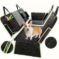 Ultimate 6-in-1 Dog Car Seat Cover - Waterproof Back Seat Protector & Hammock for SUVs and Trucks 1
