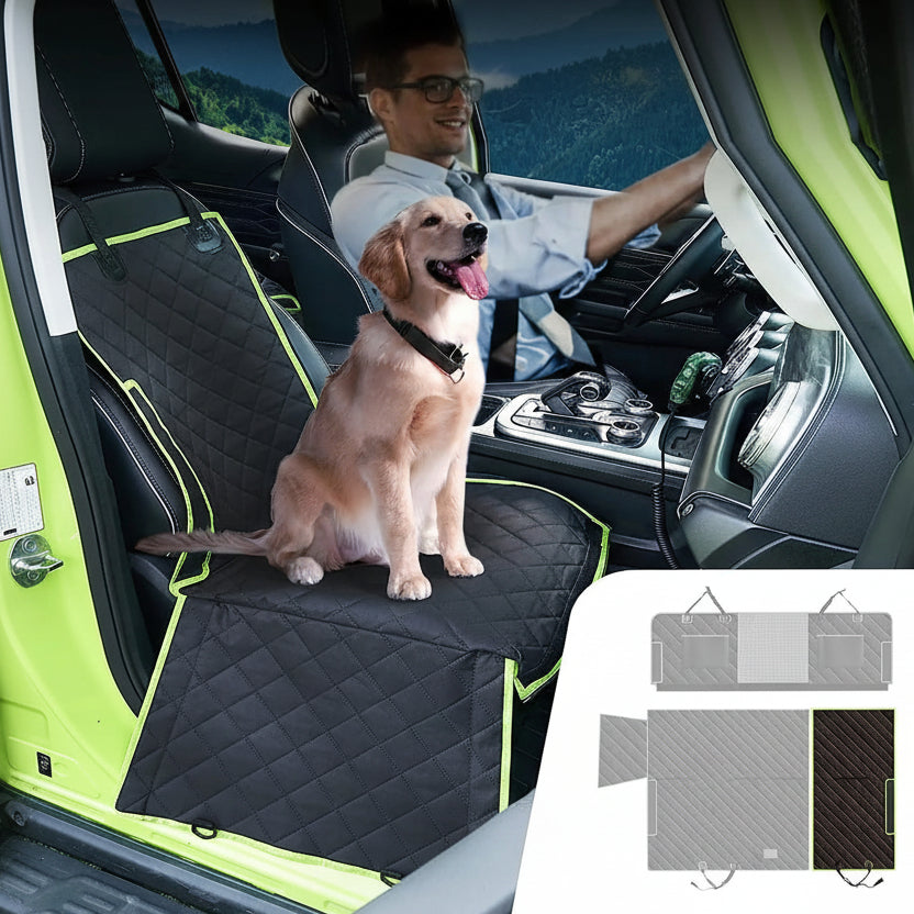 Ultimate 6-in-1 Dog Car Seat Cover - Waterproof Back Seat Protector & Hammock for SUVs and Trucks 4