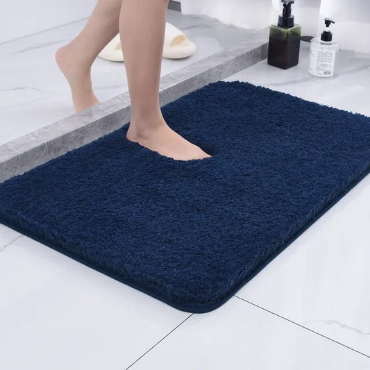 Ultra-Soft Microfiber Bath Rug - Non-Slip, Highly Absorbent Comfort Mat 0