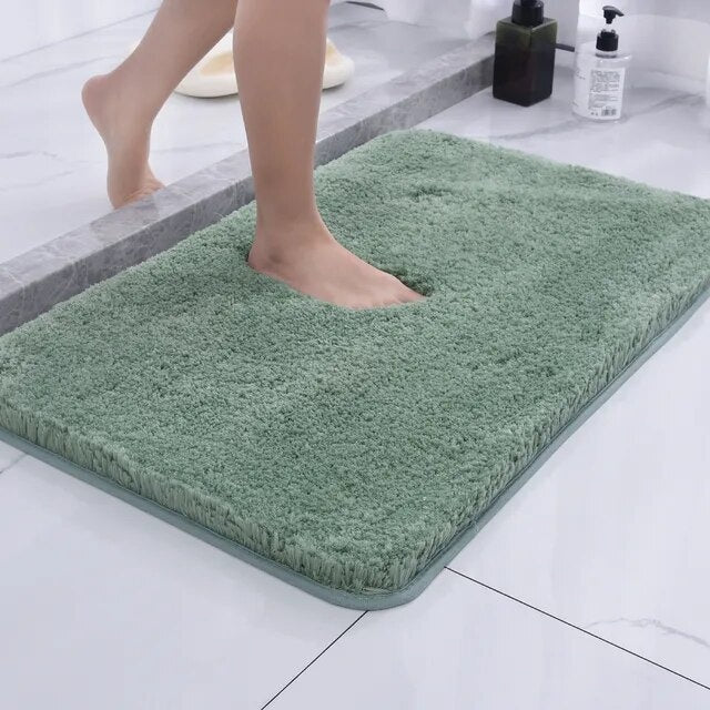 Ultra-Soft Microfiber Bath Rug - Non-Slip, Highly Absorbent Comfort Mat 4
