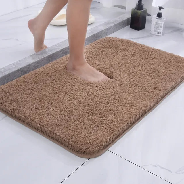 Ultra-Soft Microfiber Bath Rug - Non-Slip, Highly Absorbent Comfort Mat 5