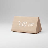 VOXTIME – Voice-Activated LED Wooden Clock for Modern Homes