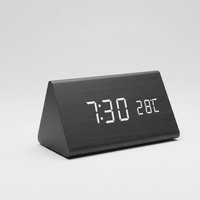 VOXTIME – Voice-Activated LED Wooden Clock for Modern Homes