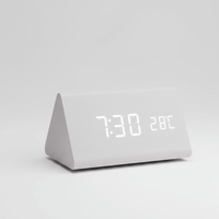 VOXTIME – Voice-Activated LED Wooden Clock for Modern Homes
