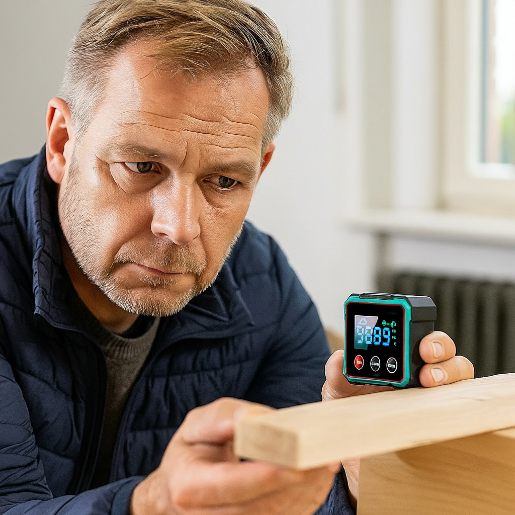 ANGLEXA – 4-seitiges magnetisches Digital-Winkelmessgerät mit Laserpräzision