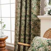 Vintage Floral Tassel Curtain Panel - Soft Microfiber Draperies for Home Decor 6