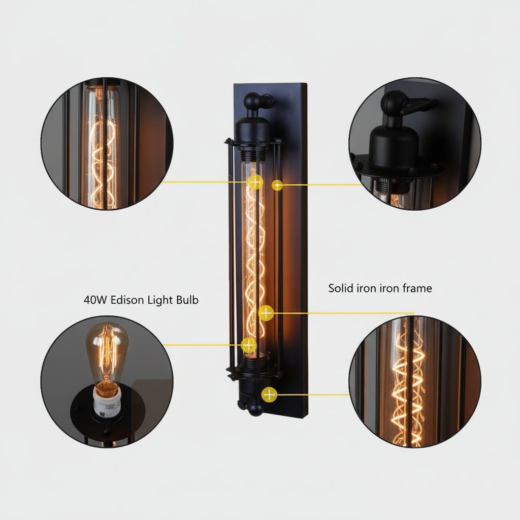 Vintage LED Wall Light - Classic Wall Sconces for Cozy Atmosphere & Easy Installation 7
