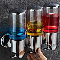 WANDCLEAN Wall-Mounted Soap Dispenser - Modern Stainless Steel Kitchen & Hand Soap Dispenser 1