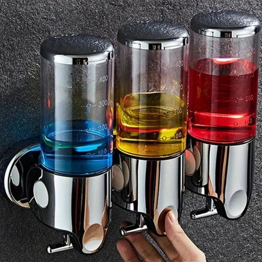 WANDCLEAN Wall-Mounted Soap Dispenser - Modern Stainless Steel Kitchen & Hand Soap Dispenser 1