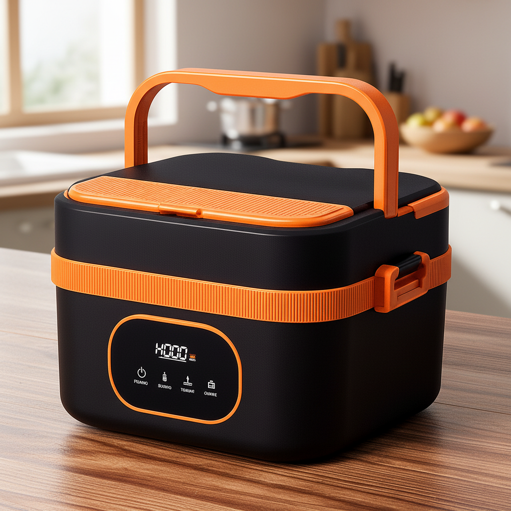 WORKWARM Electric Lunch Box - Wireless Self-Heating with Smart Timer, 1000ml Capacity 0