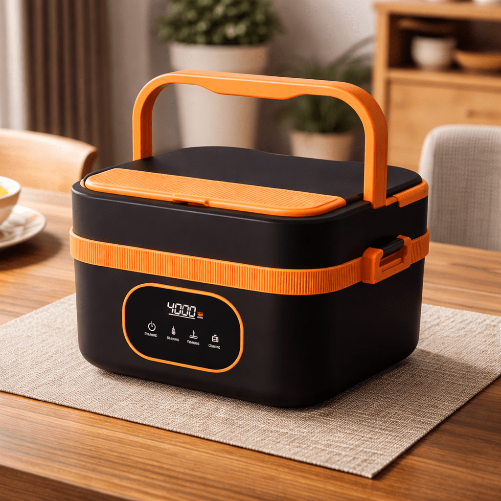 WORKWARM Electric Lunch Box - Wireless Self-Heating with Smart Timer, 1000ml Capacity 4