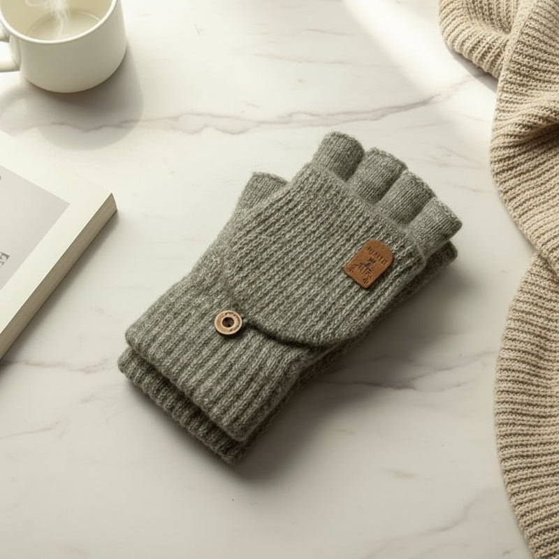 Warmtouch Winter Gloves - Half-Finger Touchscreen Knit Gloves for Comfort and Style 0