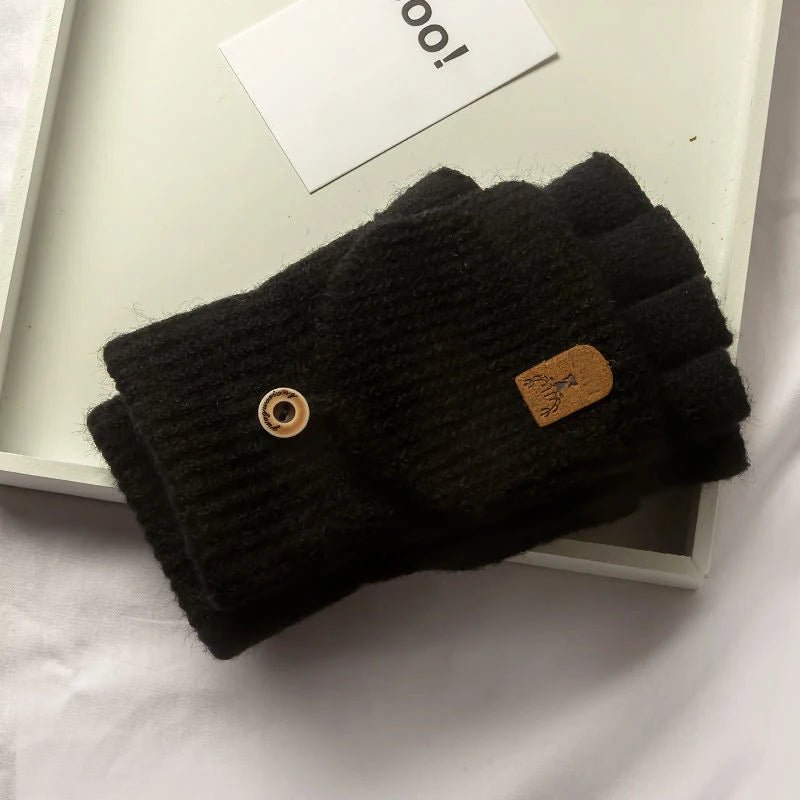 Warmtouch Winter Gloves - Half-Finger Touchscreen Knit Gloves for Comfort and Style 1