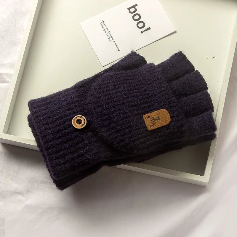 Warmtouch Winter Gloves - Half-Finger Touchscreen Knit Gloves for Comfort and Style 2