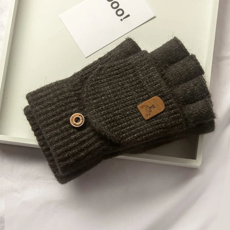 Warmtouch Winter Gloves - Half-Finger Touchscreen Knit Gloves for Comfort and Style 3