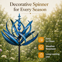 LOTUSNOVA – Rostbeständiger Windspinner für schöne Außendekoration