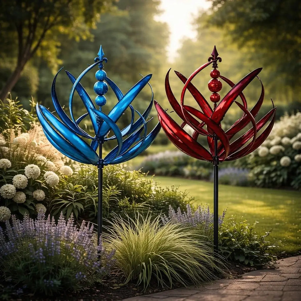 LOTUSNOVA – Rostbeständiger Windspinner für schöne Außendekoration
