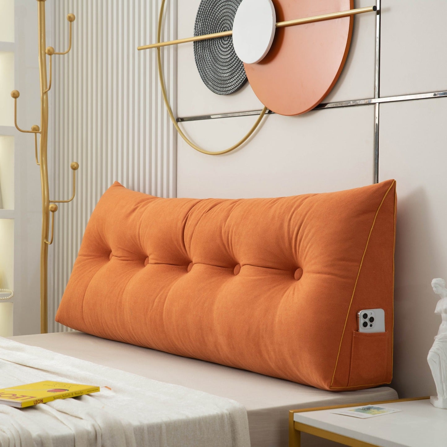 LUXOVEX – Luxury Chic Wedge Pillow for Elegant Everyday Comfort